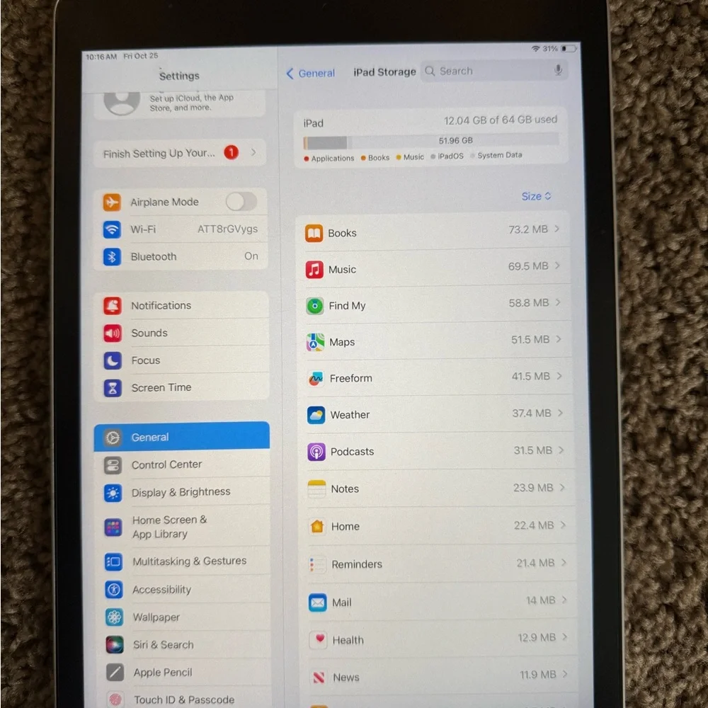 Apple IPad 9th generation (2021) 10.6 in 64 gb Apple Pencil compatible